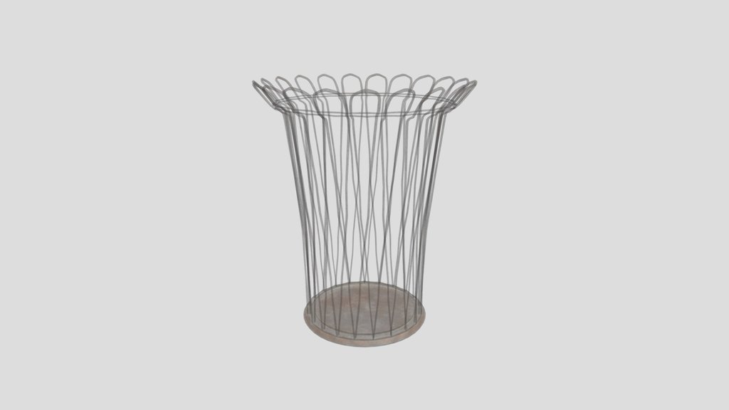 1920s Vintage Wire Wastebasket