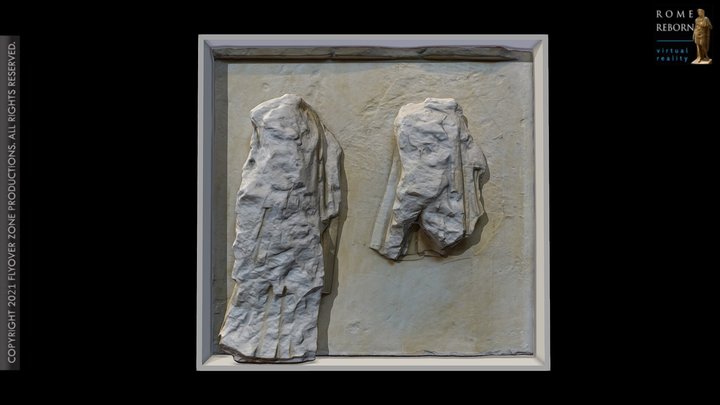 3D rendering of Metope North 27 (Parthenon)