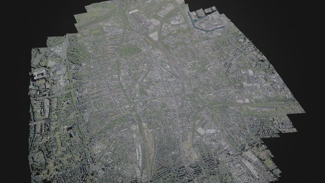 Aerial photogrammetry 3D Model