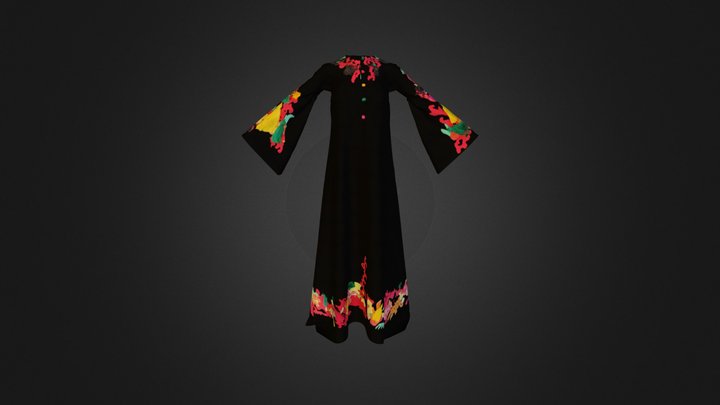 Black coat 3D Model