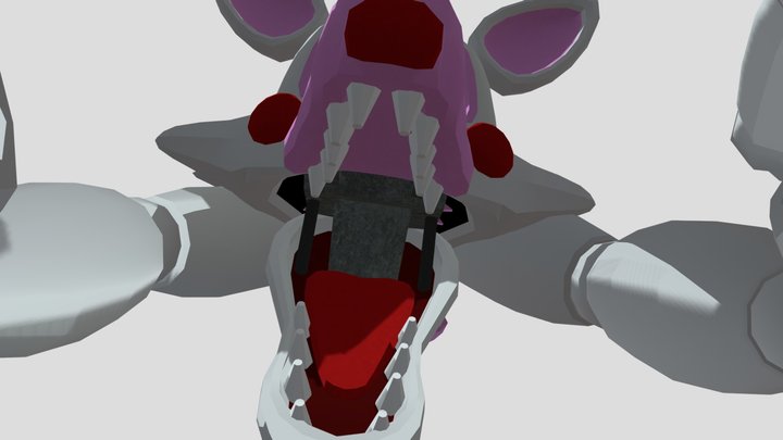 FNAF2 mangle fixed (with jumpscare animation) 3D Model