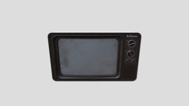 Old Vintage TV 3D Model