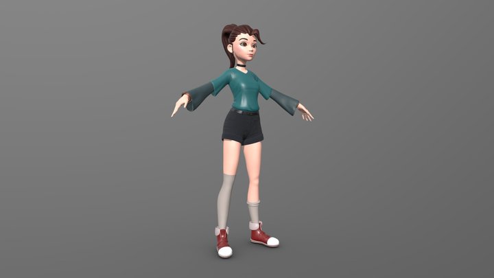 Menina 3D Model
