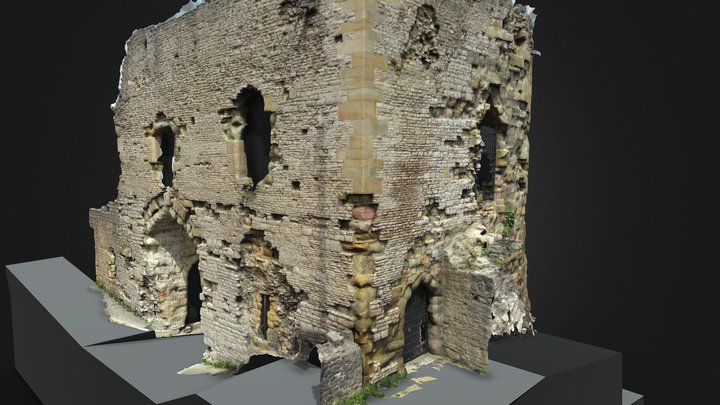 Denbigh Castle - Burges gate 3D Model