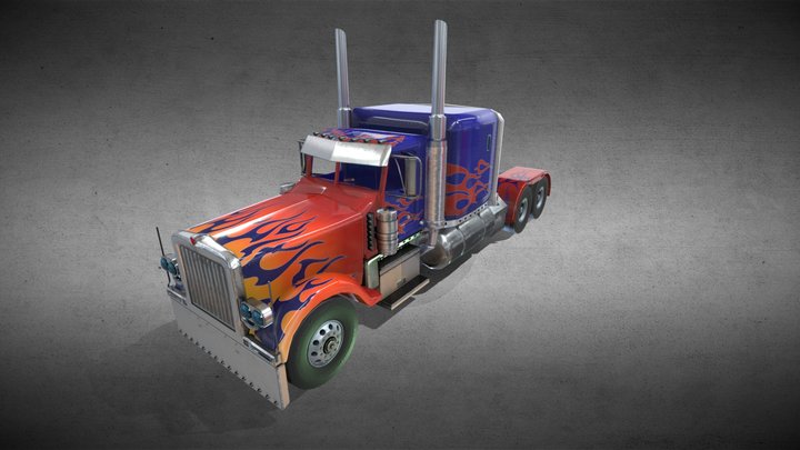 Peterbilt 379 (Optimus Prime) 3D Model