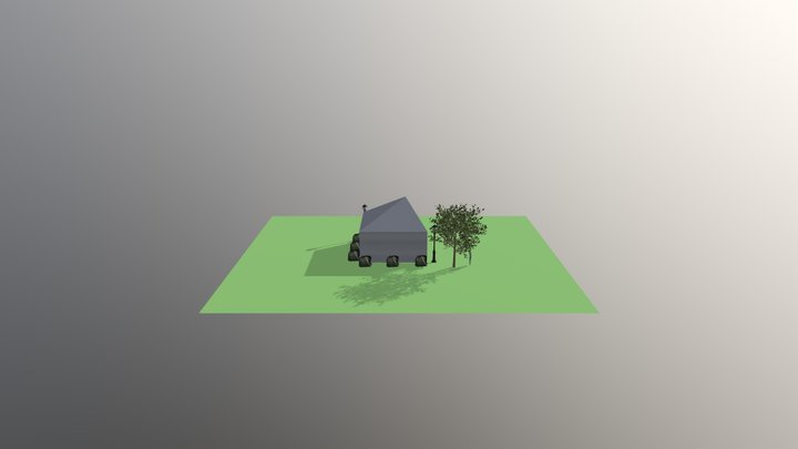 Pavilion Scene 3D Model