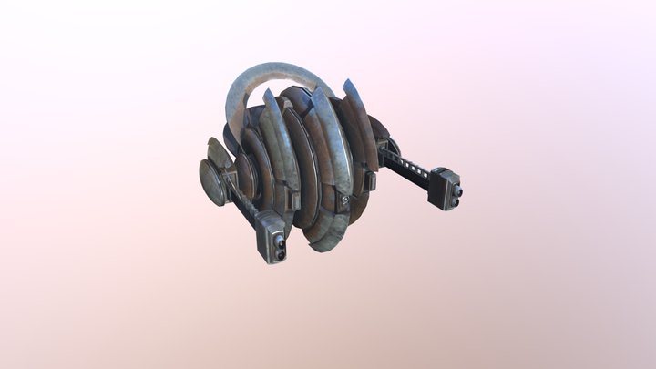 Scrapped drone 3D Model
