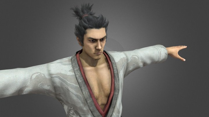Ryu Ga Gotoku Kenzan! - kiryu (kinagashi) – Gratis 3D-model STL