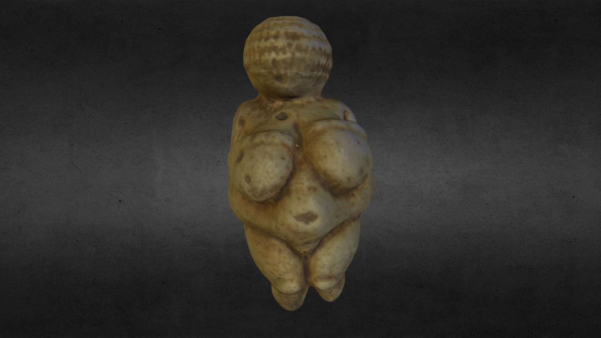 3D model Venus - This is a 3D model of the Venus. The 3D model is about a small clay sculpture.