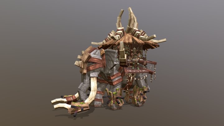 Goblin war elephant 3D Model
