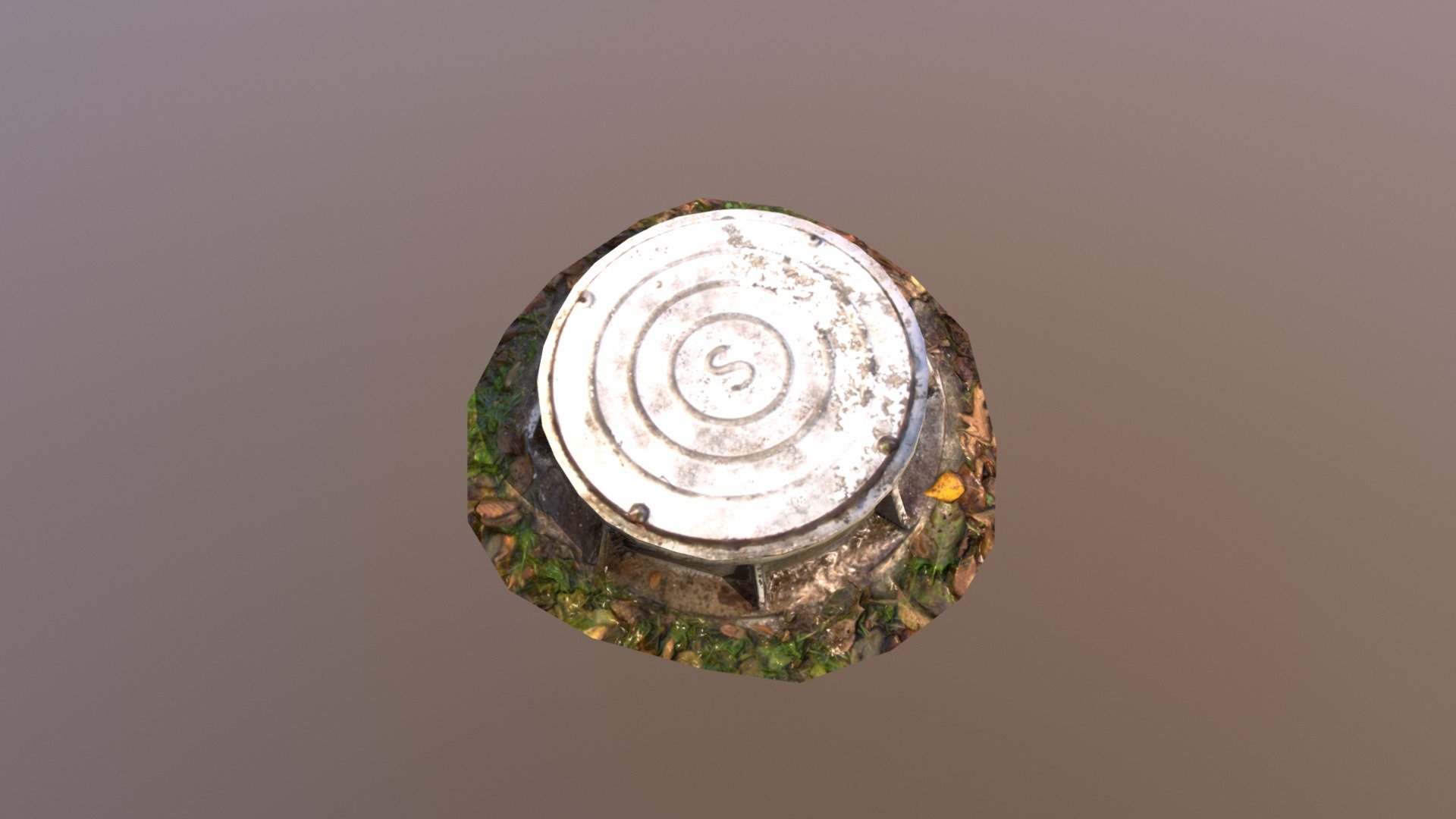Sewer Cover Lowpoly UV
