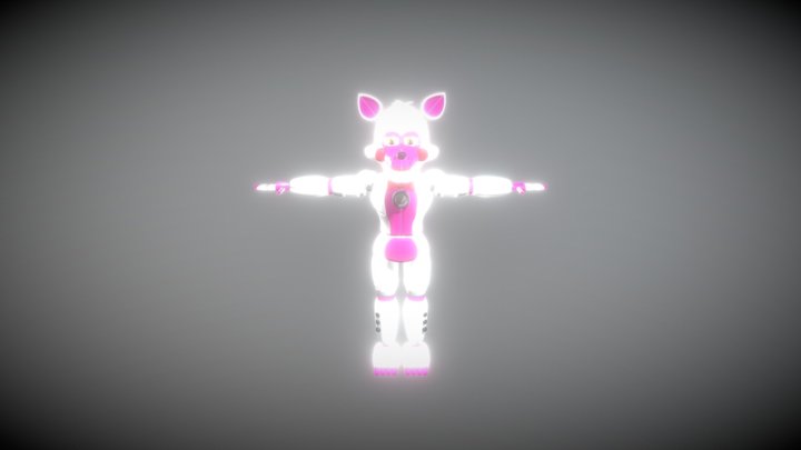 fnaf-sister-location-funtime-foxy-v2 3D Model