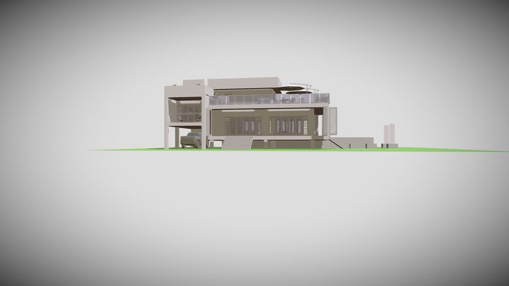 Modern House- V-Y.M 3D Model