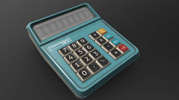 Commodore US*3 (Star 3) Calculator 3D Model