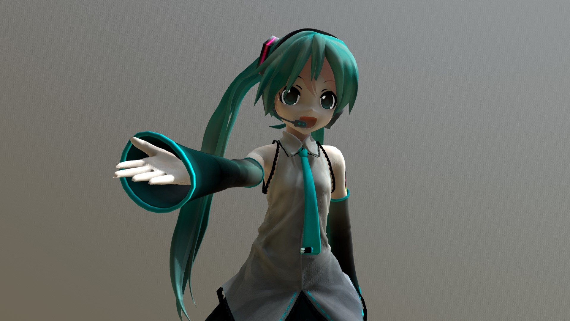 hatsune miku 3d model blender download