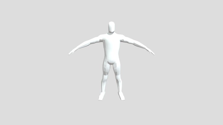 Simple human body 3D Model