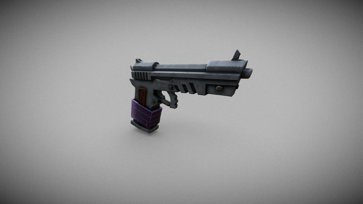 Pistola Low 3D Model