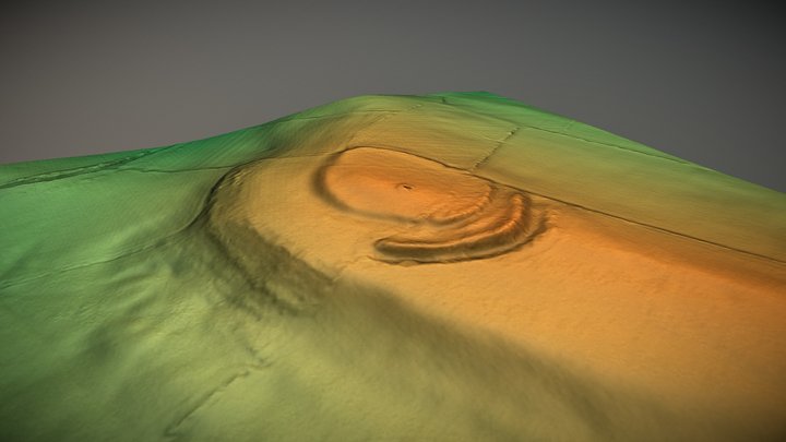 Pen-Twyn Camp, Brilley, Herefordshire (UK) – Free 3D Model STL