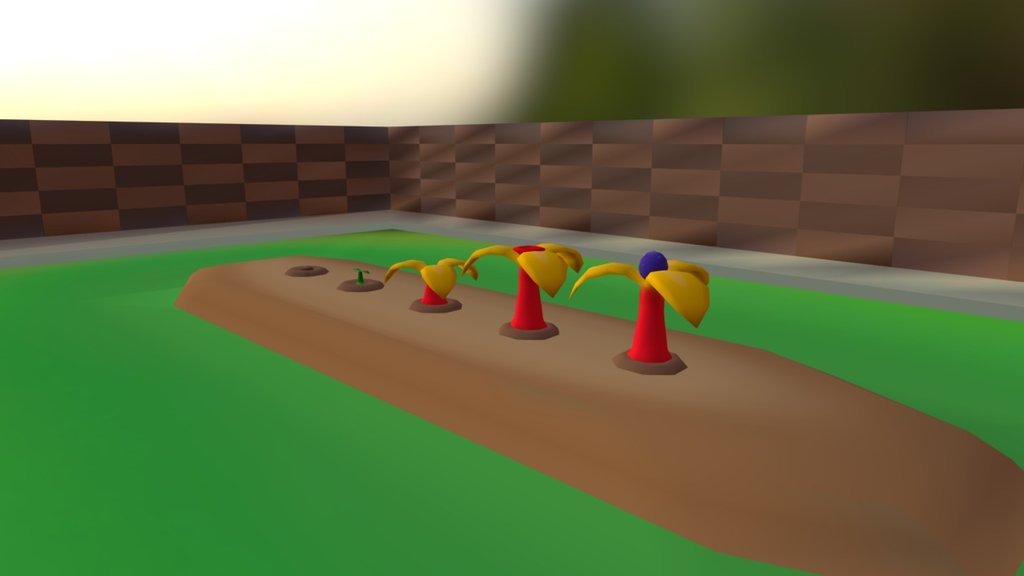 Pixelmon Model Wiki Berry Tree All Stages 3D model by Xander