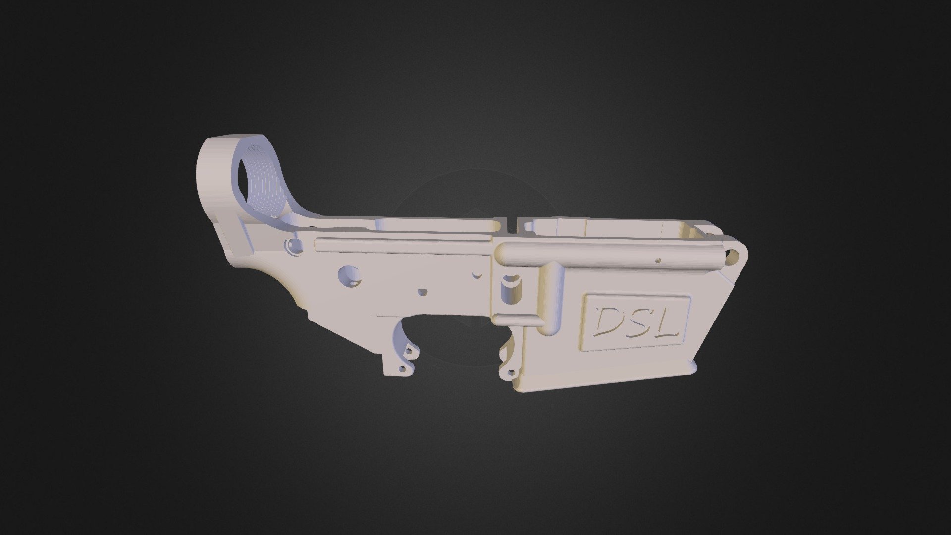 AR 15 Lower 3D model by williamhoward1989