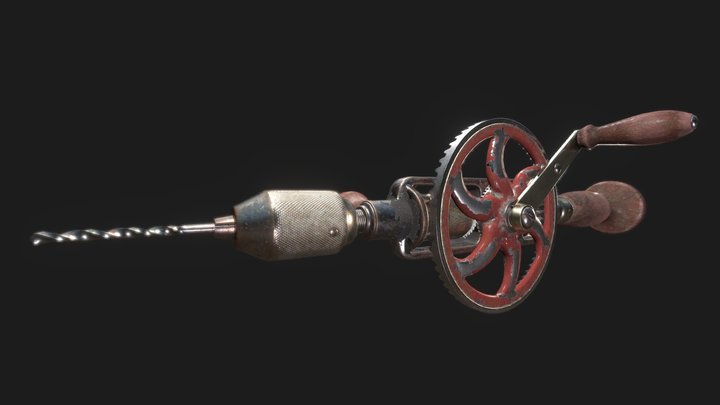 Millers Falls No.980 Hand Drill 3D Model