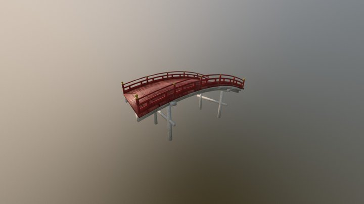 Japanese Bridge 3D Model