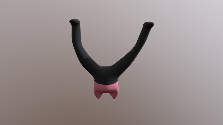 Cat w pants (upside down lol) 3D Model