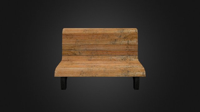 CityScene_prop_Bench 3D Model