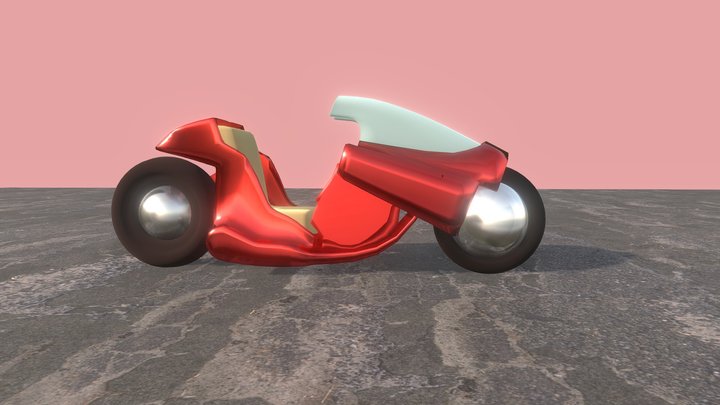 Akira Bike WIP 3D Model