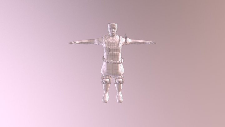 Jericho Low-Poly - With Accessories 3D Model