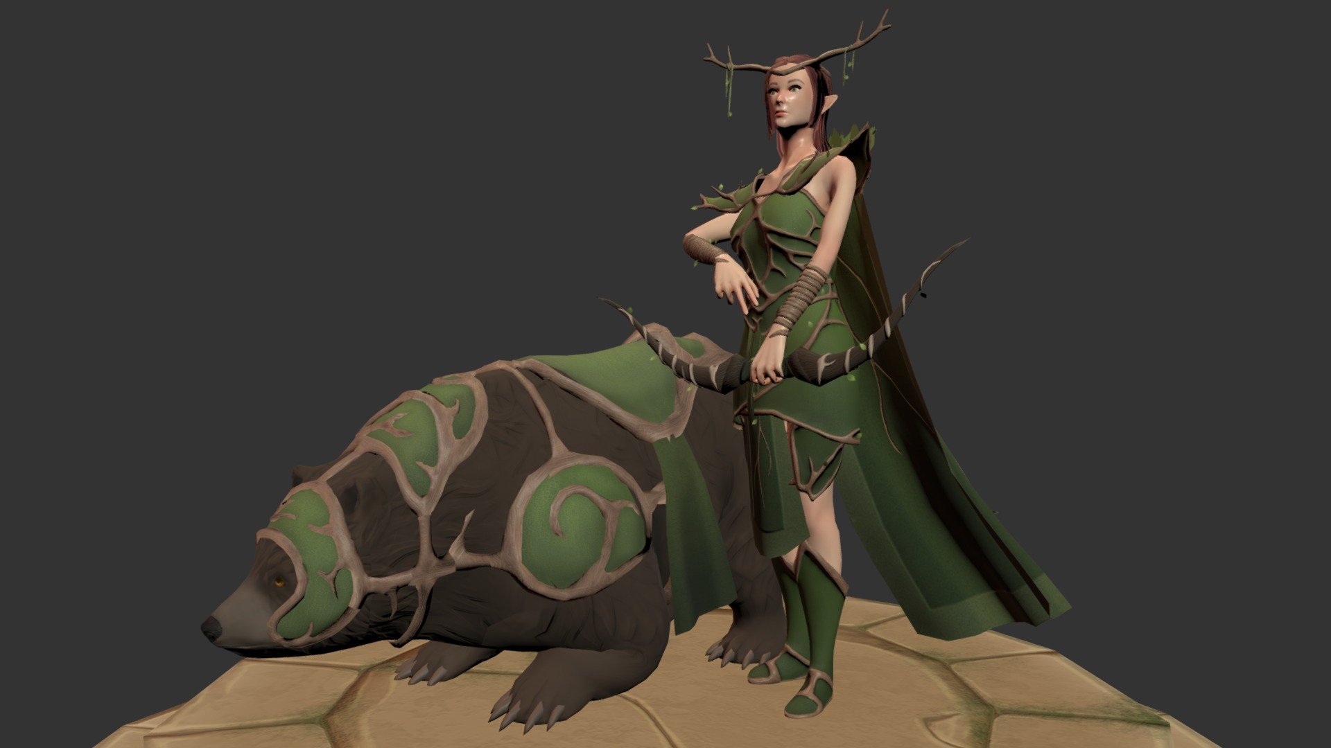 Hair Sculpting Methods for Dota 2 Characters — polycount