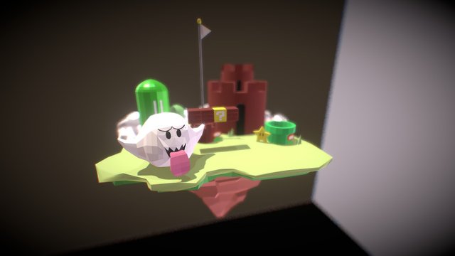Low Poly Island 3D Model