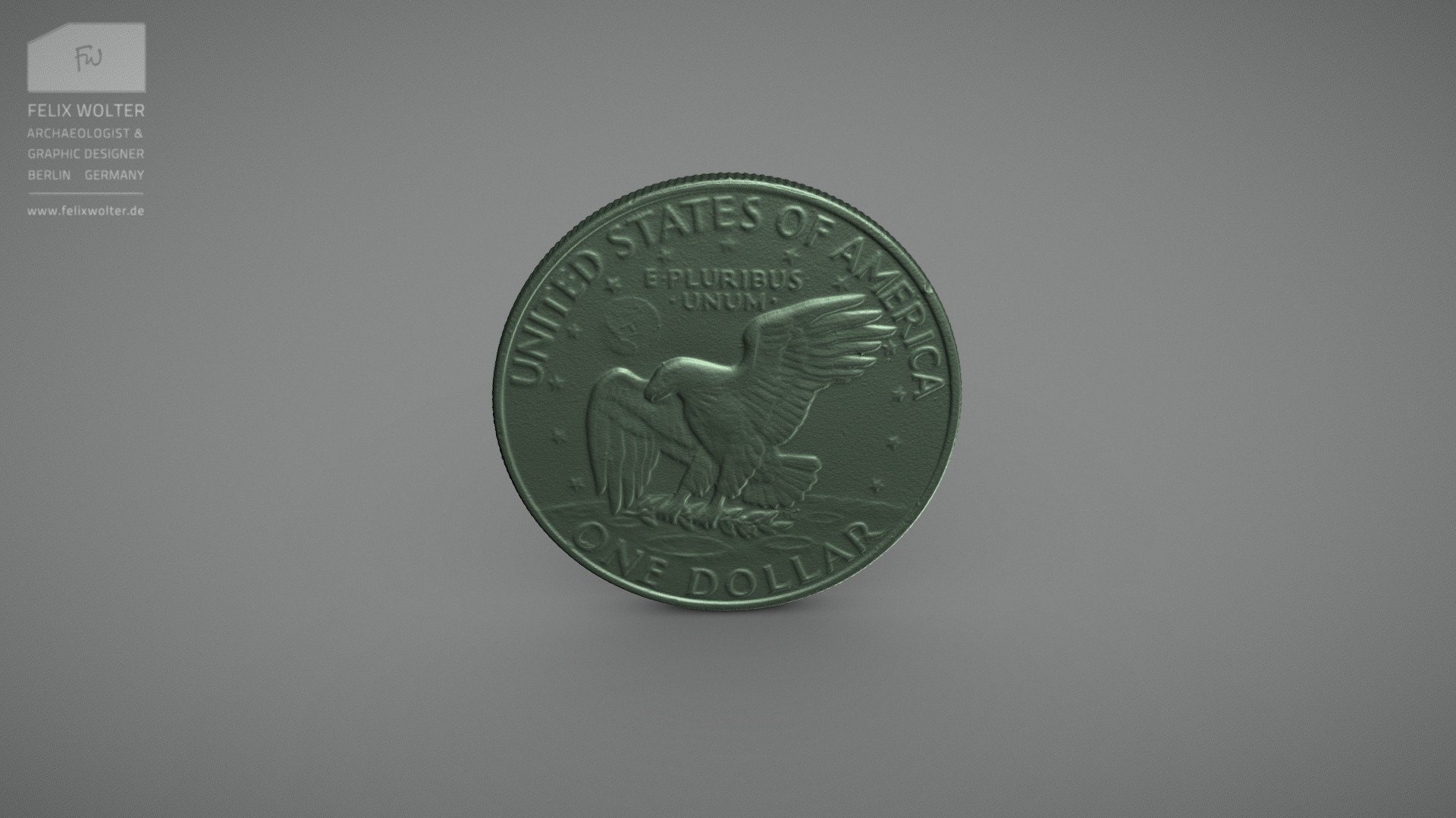 High-res 3D Scanning Test | US Coin