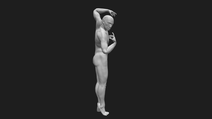 Male Pose Study 3D Model