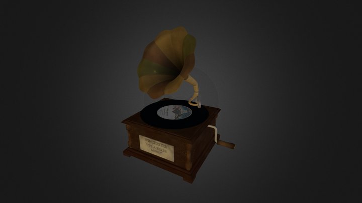 Old Gramophone 3D Model
