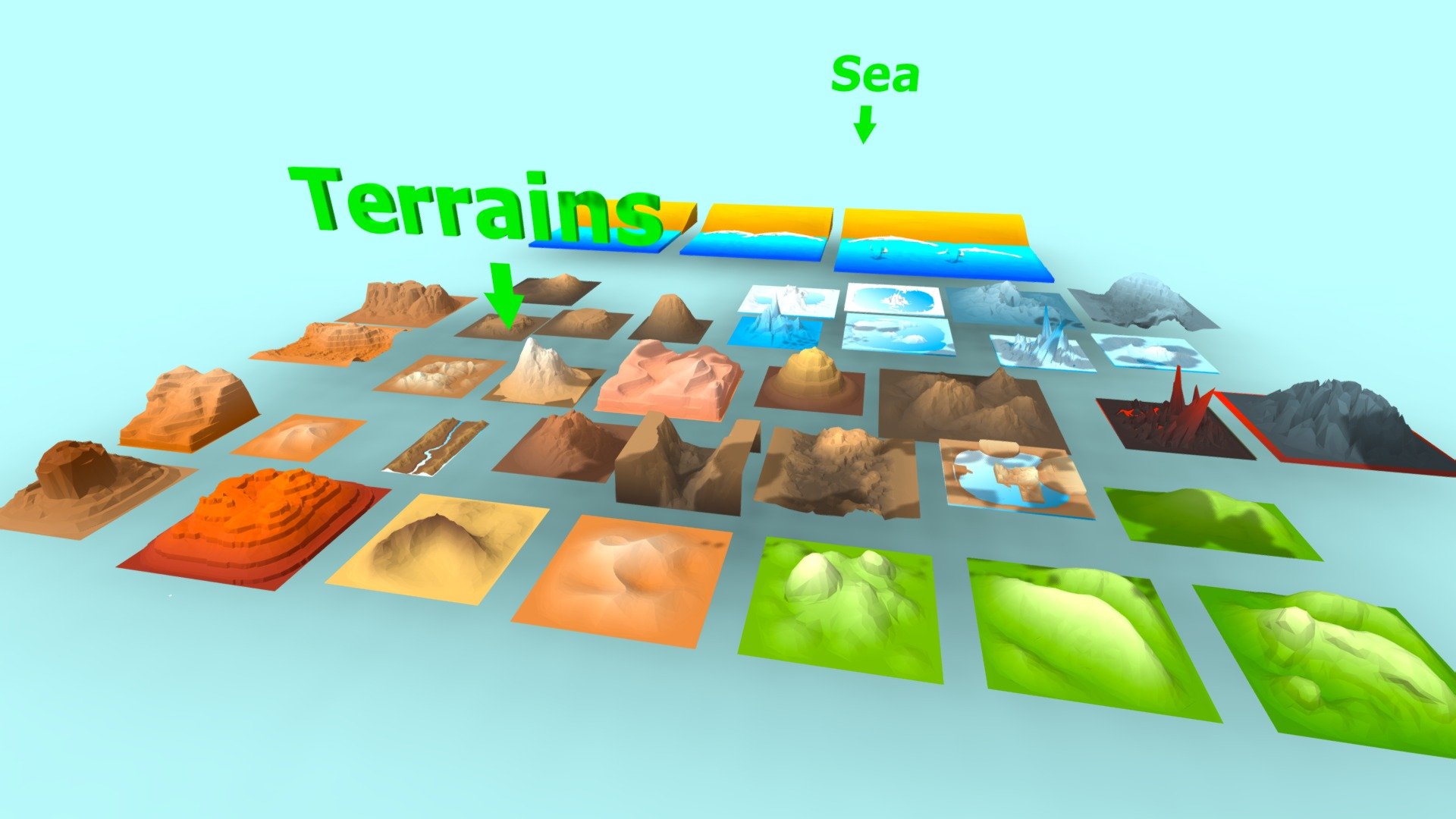 Landscape Mega pack (Low Poly) - Buy Royalty Free 3D model by Prit P ...