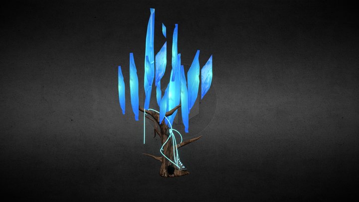 TreeTech - Futuristic Technology tree 3D Model