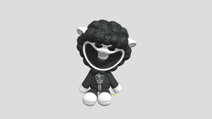 Baba Chops Plush Pose Nightmare Critters 3D Model