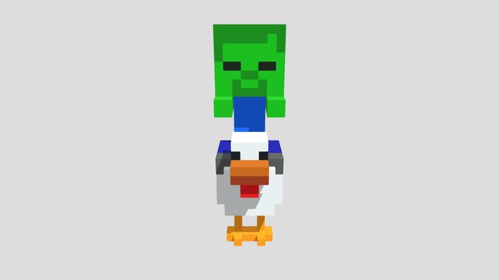chicken jockey 3D Model