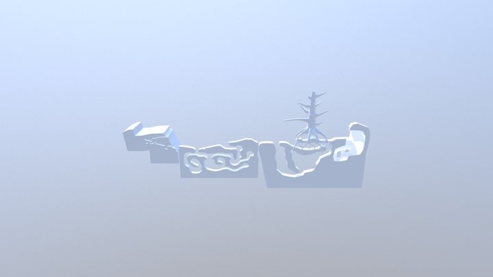 Game Terrain (Hidden areas not visible) 3D Model
