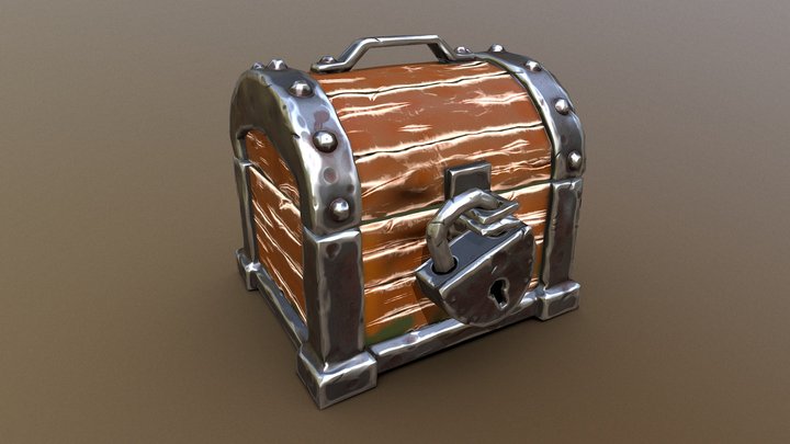 Treasure Chest 3D Model