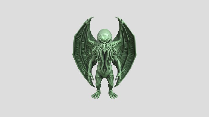 Cthulhu Articulated Fidget Creature STL |…