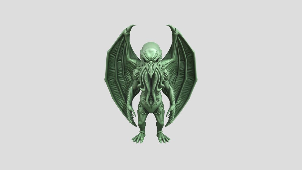 Cthulhu Articulated Fidget Creature STL |…