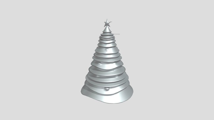 Decorative Christmas tree sculpture 3D Model