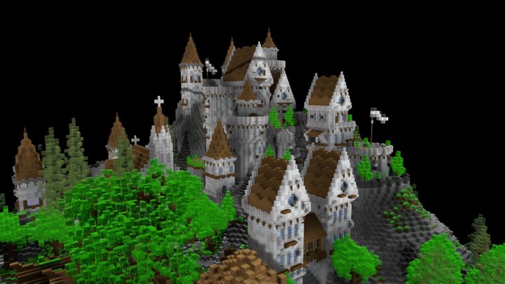 Small Medieval Castle 3D Model