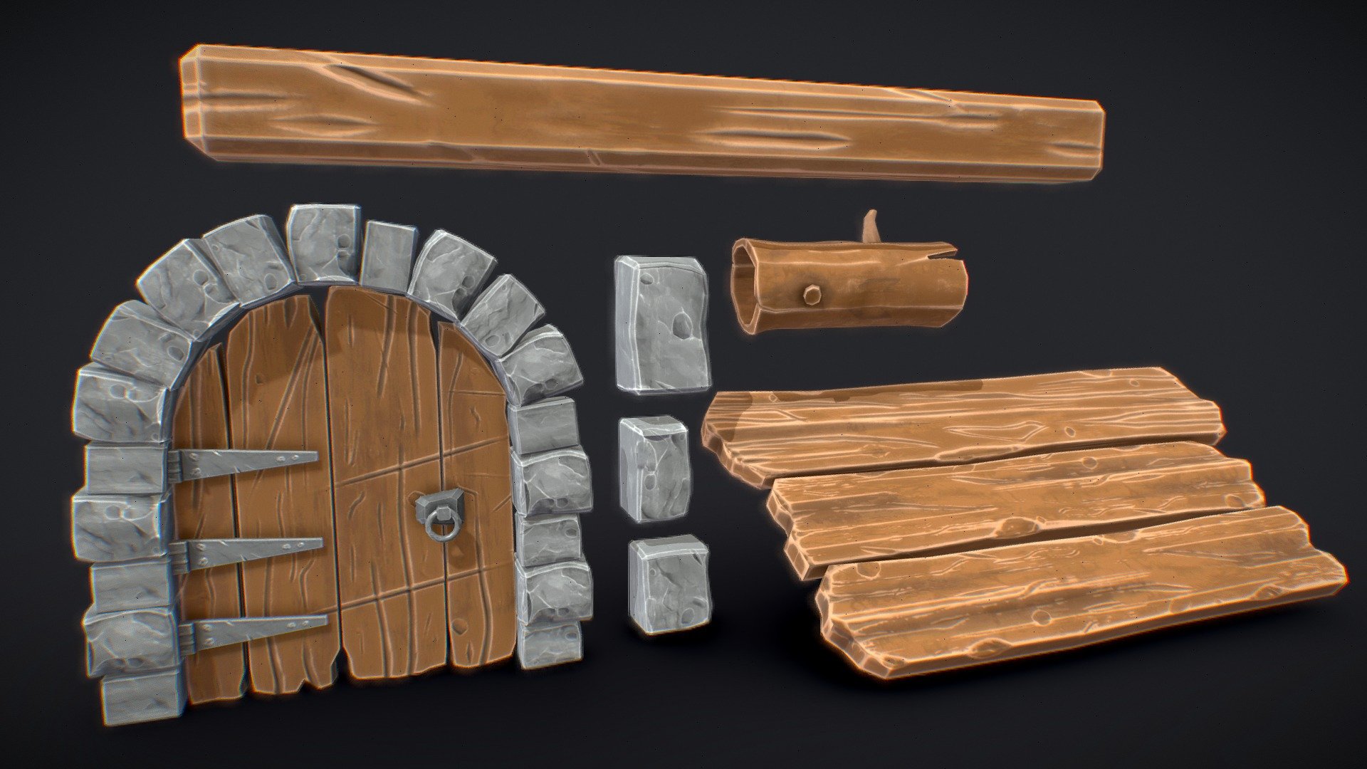 Stylized Game Assets Pack - Lowpoly - Download Free 3D model by ...