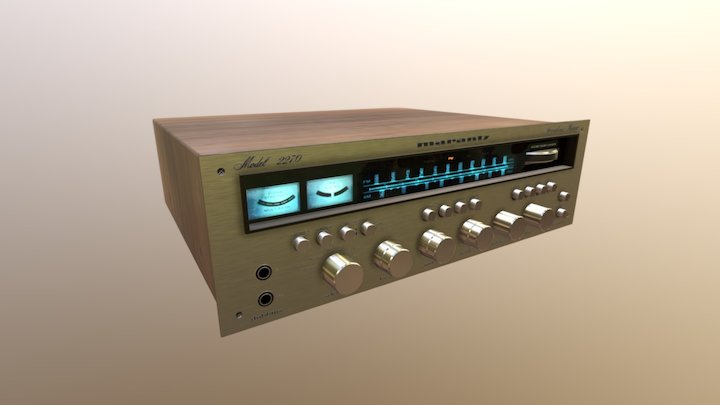 Marantz 2270 Vintage Stereophonic Receiver 3D Model