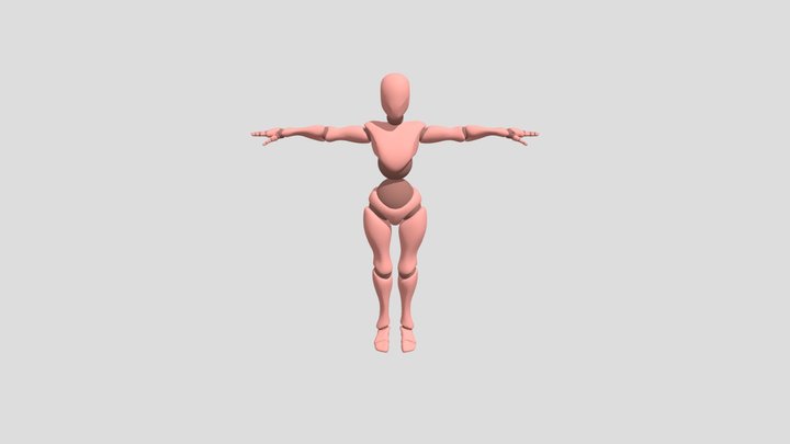 X Bot 3D Model