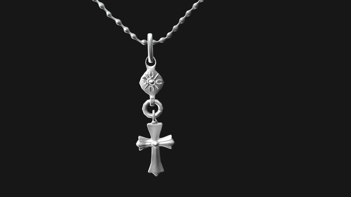 Cross Necklace 3D Model