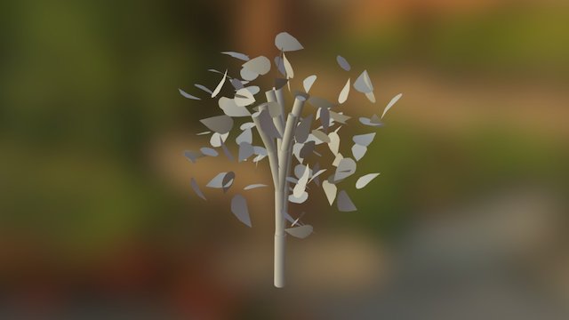 Folder 2B - MEL TreeWithSphereLeaves 3D Model